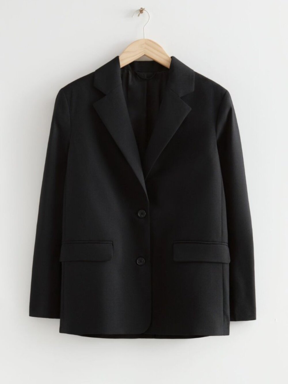 & Other Stories Black Wool Women's Blazer NWT